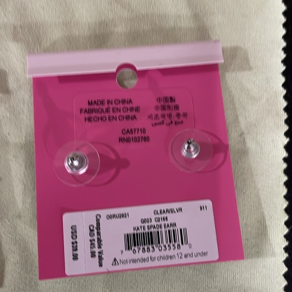 Lot of 2 Kate Spade Cubic Zirconia Earrings - Picture 5 of 5